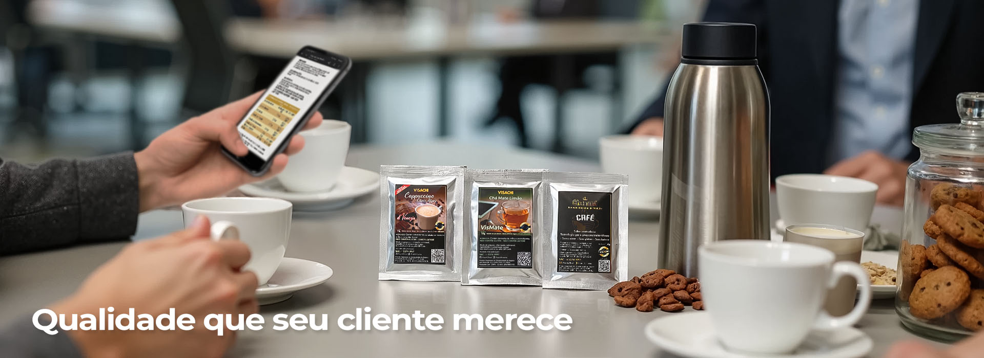 Banner - Sachês na mesa